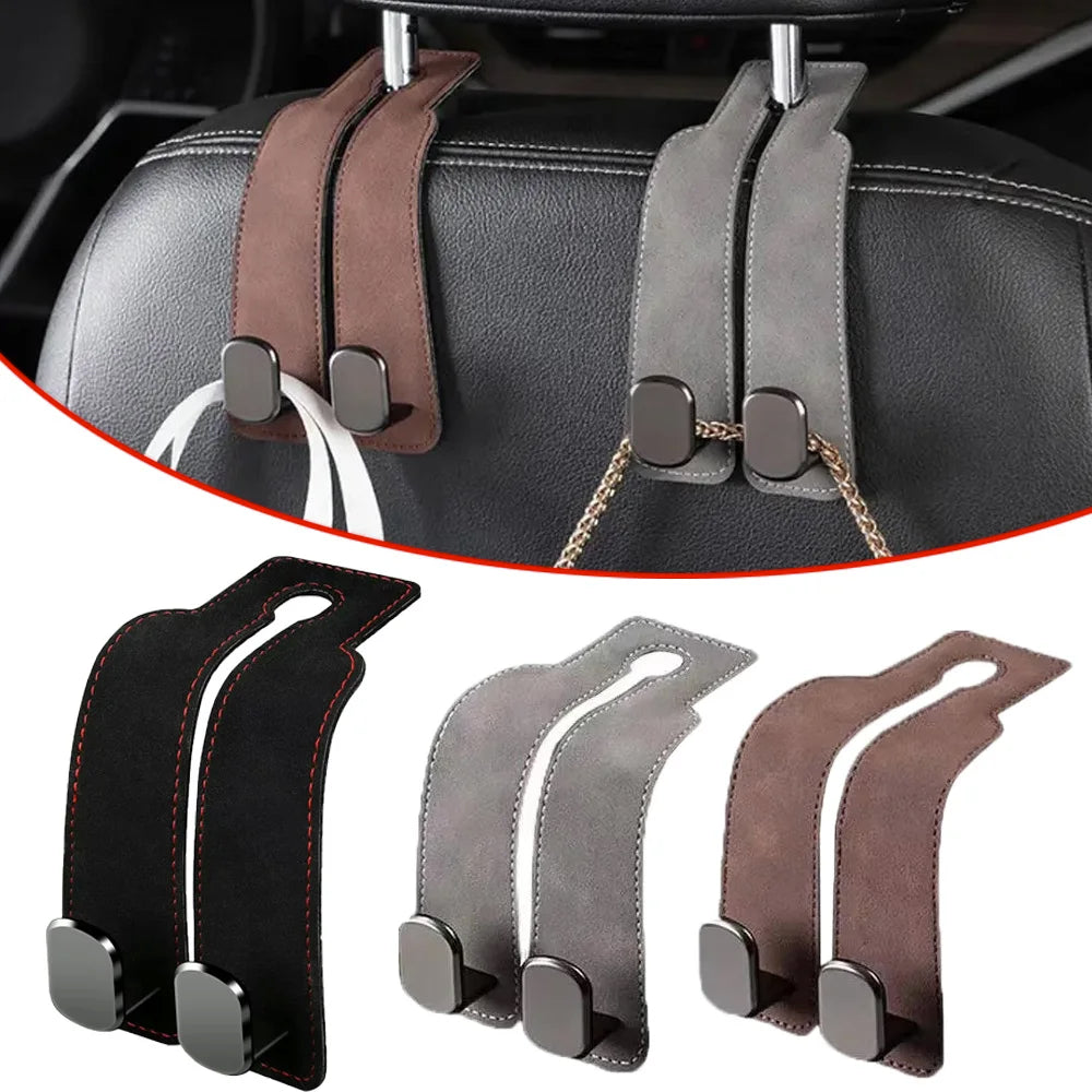 Car Seat Headrest Hook | Vegan Leather Hooks