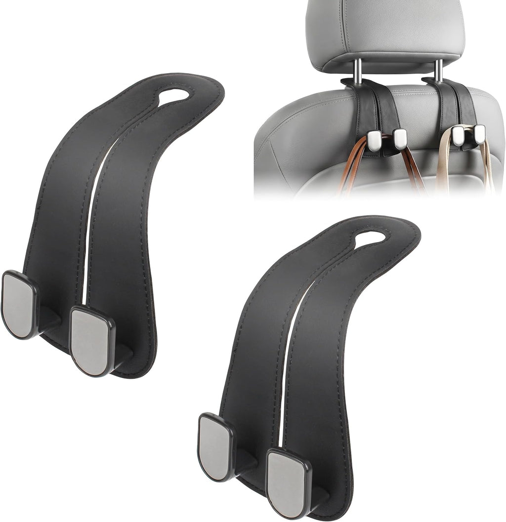 Car Seat Headrest Hook | Vegan Leather Hooks