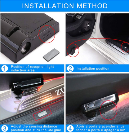 Wireless Car Door Logo Light – Universal for All Indian Car Brands