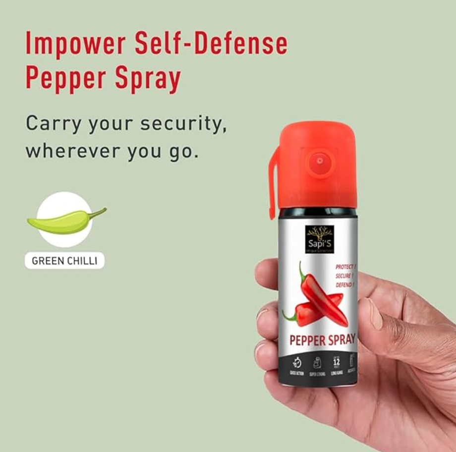 💥 DefenderGuard™ – Personal Safety Pepper Spray for Women 💄🛡️ (Buy 1 Get 1 Free)
