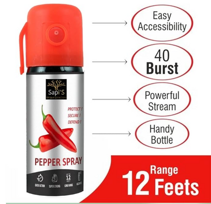 💥 DefenderGuard™ – Personal Safety Pepper Spray for Women 💄🛡️ (Buy 1 Get 1 Free)