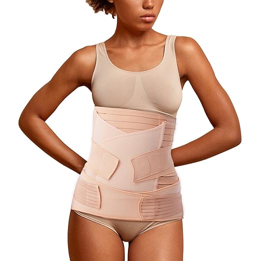 Premium Quality 3-in-1 Postpartum Belly Wrap For Womens