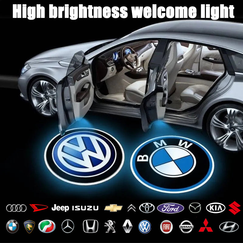 Wireless Car Door Logo Light – Universal for All Indian Car Brands