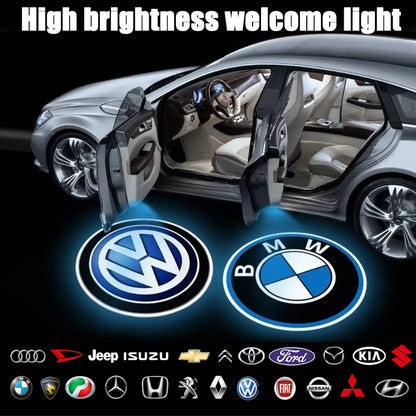 Wireless Car Door Logo Light – Universal for All Indian Car Brands